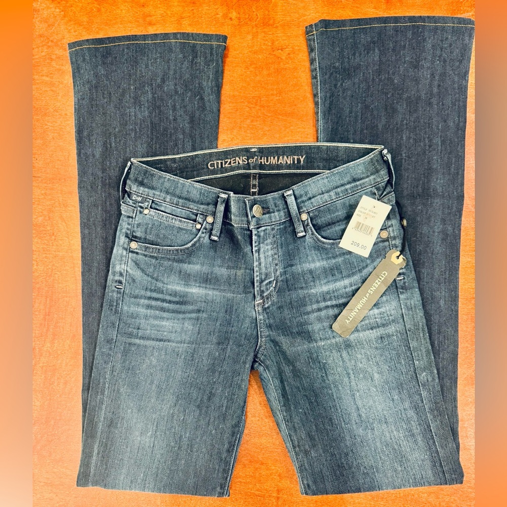 Citizens For All Mankind Emannuelle Slim Bootcut in “Secret” dark wash Sz 26 NWT